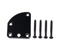 Vaguelly Guitar Easy 5-hole Plate Black Neck Electric Triangle Metal Advanced Replacement with Screws Installation Bass Guitar Strength Connecting Board