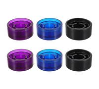 Vaguelly Guitar Pedal Footswitch Toppers 6Pcs Plastic Caps Anti-Slip Feature for Electric Guitar Use in Recording and Concert Environments