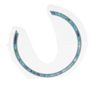 Vaguelly Guitar Soundhole Rosette Decorative Sound Hole Edge Inlay Sound Hole Decal Guitar Accessory Easy Install Guitar Appliques
