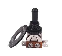 Vaguelly Guitar Toggle Cap Black Washer Toggle Guitar Parts Rhythm Treble Ring No-noise Diy Kit for