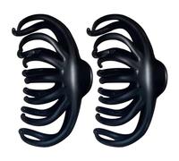 Vaguelly Hair Claw Clips French Design Tortoise Shell Vintage Large 2pcs Hair Barrettes Plastic and Resin Material Elegant Styling Tool for Ponytail