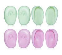 Vaguelly Hair Dye Ear Cover Silicone Ear Heat Protectors 4 Pairs Soft Ear Covers for Hair Coloring and Swimming