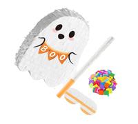 Vaguelly Halloween Ghost Pinata Party Favor Sturdy Candy Filled Decoration Prop for Mexican Fiesta and Seasonal Hanging Halloween Celebration
