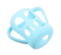 Vaguelly Handle Breastmilk Organizer Kitchen Bundle Lid Bottles Sink Bin Leak Washer Breastfed Label Dryer Carry Handle Silica Gel Sky-Blue