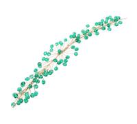 Vaguelly Handmade Crystal Rhinestone Wedding Hair Vine with Soft Chain Design Ergonomic Fit Bridal Headpiece for Women Compatible with All Hairstyles Subtle Sparkle for Brides and Wedding