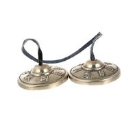 Vaguelly Handmade Cymbals Bell for Meditation Yoga Small Pure Copper Material Creative Percussion Instrument for Religious Elements
