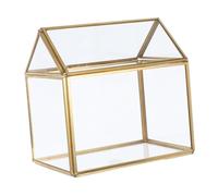 Vaguelly Handmade Geometric Glass Terrarium Indoor Tabletop Greenhouse for Succulents Cacti and Flower Display Cube Plant Container with Lid for Versatile Decoration