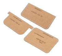 Vaguelly Handmade Leather Wallet Template DIY Wallet Production Patterns Leather Bag Pattern for Easy to Clean Kraft Paper Stencil