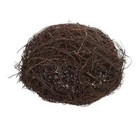 Vaguelly Handmade Rattan Bird Nest Natural for Small Birds Multipurpose Rustic Decor for Birdcages Garden Easter Wedding Encourages Foot and Beak Exercise Hanging Ornament Craft