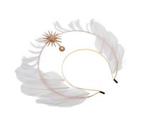 Vaguelly Headpiece Carnival Mary Tiara for Goddess Costume Halloween Headband Accessory