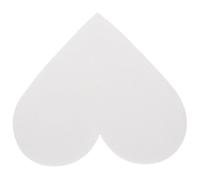 Vaguelly Heart-shaped 6-inch Foam Cake Dummy Model 7cm Height Polystyrene Baking Cake Embryo for Wedding Supply and Valentine’s Day Decorating Practice