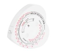 Vaguelly Heart-Shaped Bmi Measuring Tape Retractable Soft Tape for Body Measurements Dual-Sided Design for Versatile Use Portable Waist Measure for Fitness and Health Tracking