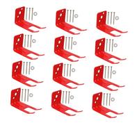 Vaguelly Heavy Duty Fire Extinguisher Wall Mount Bracket Metal Hook Holder Bright Red for Kitchens Labs Restaurants Easy Installation Various Walls Space Saving Design