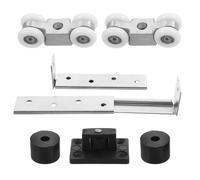 Vaguelly Heavy-Duty Pocket Door Rollers with Sliding Glass Door Track High Weight Capacity
