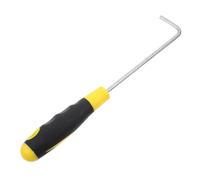 Vaguelly Heavy Duty Stainless Steel Manhole Hook 6x300mm with Rubber Grip Handle, Portable Lifting Tool for Sliding Doors, Windows, and Manhole Covers, Galvanized Steel Utility Hand Hook