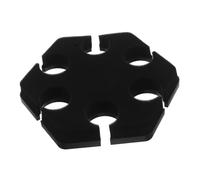 Vaguelly Hexagonal Wheat Stand Stage Accessories Mic Stand Shelf Tray Clamp Micphone Holder Microphone Base Mount Accessories Black