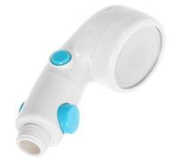Vaguelly High Pressure Strong Water Flow Handheld Shower Head with Detachable and Washable Abs Structure Modern White Round-Button Design Shower Sprayer for Bathroom Use