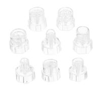 Vaguelly Hydro Oxygen Facial Machine Tips 8Pcs Plastic Portable Accessories for Deep Pore Cleansing at Home and Spa