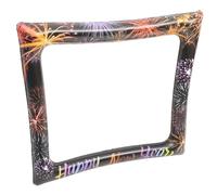 Vaguelly Inflatable Year Photo Booth Frame PVC Party Prop for and Photo Decor Lightweight Year Supplies for Festive Celebration Memories