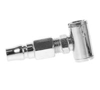 Vaguelly Inflation Air Chuck Air Chuck Adapter Portable Quick Inflation Iron Silver for Car and Van Tyres Sturdy Heavy-Duty Tire Inflator Accessory