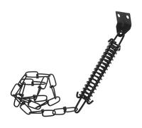 Vaguelly Iron Door Closer Chain Door Chains Windproof Design Antipry Structure Black and Sheds