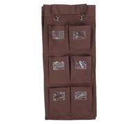 Vaguelly Janitorial Cart Bag with 6 Pockets, Heavy-Duty Hanging Cleaning Trolley Organizer, 85Cm Double-Sided Fabric Storage Bag for Housekeeping and Commercial Cleaning Supplies