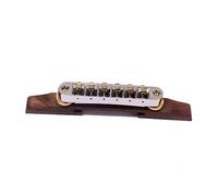 Vaguelly Jazz Guitar Bridge B-23 Gold Roller Saddles Easy Installation Guitar Parts