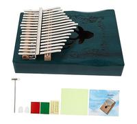 Vaguelly Jooleer Kalimba Keys Wooden Mbira Portable Finger Piano Glove for Music Lovers