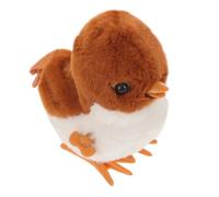Vaguelly Jumping Sparrow Wind Up Animal Plaything Interactive Clockwork for Easter Birthdays Soft Fluffy and Design