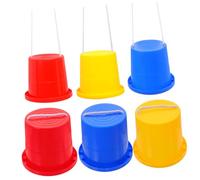 Vaguelly Jumping Stilts for Boys and Girls 3 Sets of Plastic Walking Buckets Balance Training Toys Boys and Girls Walk Stilts Safe Design Random Color