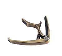 Vaguelly K10 Color Changing Clip-on Guitar Capo with Peg Puller, Copper Tone Acoustic and Electric 6-string Capo for Guitar, Ukulele, Banjo, Mandolin Tuning Accessory