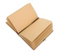 Vaguelly Khaki Retro Lock Notepad Blank Sketchbook with Thickened Inner Pages and High Textured Cover, Secure Lock Design Protects Inner Pages, for Students and Travelers