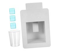 Vaguelly Kitchen Play Ice Maker with Fake Ice Cubes Friendly Controls for Pretend Household Appliance Role Play Quiet Entertainment and Family Interaction Accessory