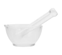 Vaguelly Lab Pestle Set 60ml Glass Mortar with Thickened Base for Chemistry and Kitchen Grinding