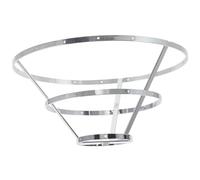 Vaguelly Lamp Shade Frame DIY Pendant Lamp Shade Holder Iron Silver Shell Frame Double and Triple Layer Wind Chime