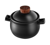 Vaguelly Large Capacity Ceramic Stew Pot 1.8l Practical Design Easy to Operate for Daily Life Cooking Noodles Braised Chicken