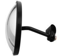 Vaguelly Large round Convex Blind Spot Mirror Car Rearview Mirror for Trucks and Buses Black Abs Glass Metal Adjustable Angle Comprehensive View