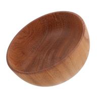 Vaguelly Large Salad Mixing Bowl Wood Rounded Kitchen Bowl Brown Minimalist Versatile Comfortable Feel Dining Setting