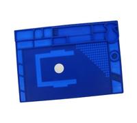 Vaguelly Large Silicone Magnetic Electronics Repair Mat Heat Resistant Insulation Work Pad for Phones Computers Projects Multiple Parts Storage Areas and Ergonomic Design