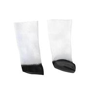Vaguelly Latex Horse Hooves Gloves for Adults Eco Friendly White Latex Animal Costume Accessory Stretchy Comfortable Fit for Halloween Carnival Cosplay Party Props Unique Hooves Design for