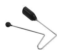 Vaguelly Latin Hand Percussion Instrument Vibraslap with Highly Portable Design and Metal Plastic Construction, Drum Percussion Accessories for Parties and Mobile Music Activities, Black