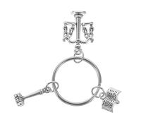 Vaguelly Lawyer Keychain Ornament Cute Key Ring Accessory Durable Keychain Decoration for Legal Professionals Unique Idea for Lawyers and Law Students