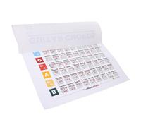 Vaguelly Learn Guitar Chord Chart for Beginner 40x30cm Guitar Fretboard Learning Chart Music Theory Knowledge Display