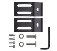 Vaguelly LED Light Bar Bracket Adjustable Sliding Mount Base in Black, Dual-Slot Work Lamp Holder for Automotive and Outdoor Vehicle Lighting