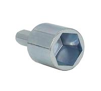 Vaguelly Leveling Scissor Jack Socket Drill Adapter Chrome-Plated Carbon Steel for 3/4" Hex Drive Jacks No Hand Cranks for Rvs Trailers