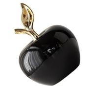 Vaguelly Lifelike Ceramic Apple Figurine Home Decoration Ornament for Living Room Office for Friends and Family Peace Symbol
