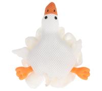 Vaguelly Loofahs for Kids Goose Children's Bath Loofahs Girls Toddler Cute Cartoon Bath Sponges Pouf Body Scrubber Mesh Sponges for Shower Washing Exfoliating White