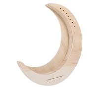 Vaguelly Lyre Harp Portable 7-string with Moon Shape Wooden and Rounded Edges, Melodious and Bright Sounds, Creative Design Easy to Carry and Play for Beginners