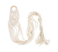 Vaguelly Macrame for Stable Holding Ukulele Hanger Wall Mount Holder with Cotton Linen Material and Elegant Home Wall Decoration, Unique Simple Modeling Design for Music Instrument Storage