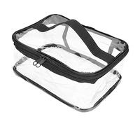 Vaguelly Makeup Bag for Women Toiletry Bag Zipper Emergency Kit for Wedding Day Portable Travel Makeup Storage